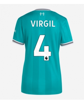 Billige Fotballdrakt Liverpool Virgil van Dijk #4 Replika Tredjedrakt Dame 2025-26 Kortermet Billige Fotballdrakt Liverpool Virgil van Dijk #4 Replika Tredjedrakt Dame 2025-26 Kortermet